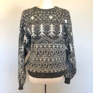 Vintage Unisex Cozy Christmas tree sweater